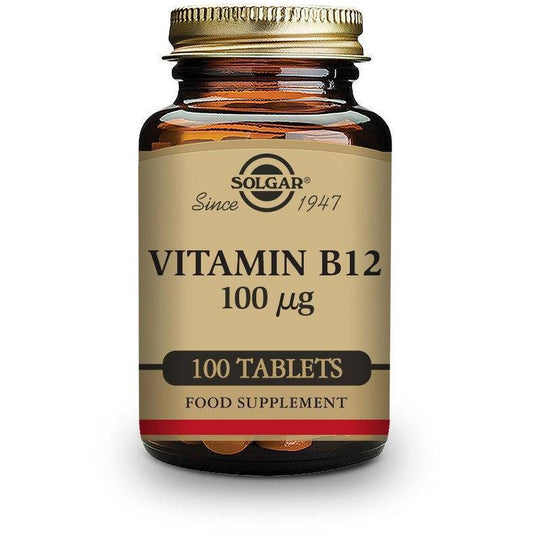Vitamin B12 100 µg 100 Comprimidos | Solgar - Dietetica Ferrer