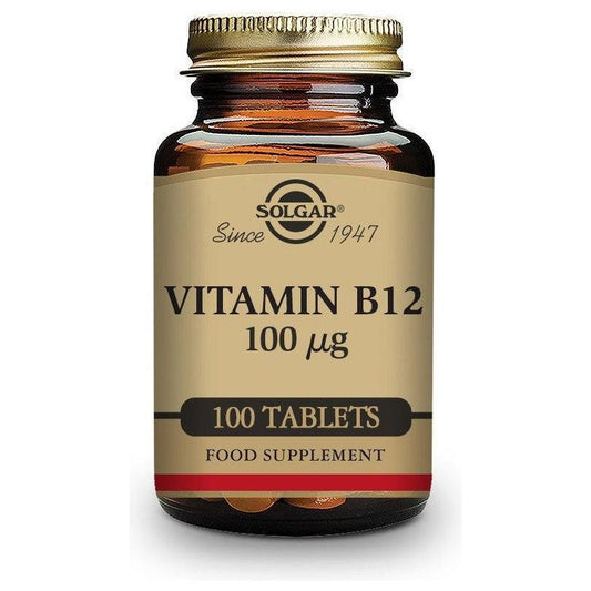 Vitamin B12 100 µg 100 Comprimidos | Solgar - Dietetica Ferrer