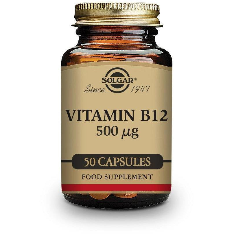 Vitamin B12 500 µg 50 Capsulas | Solgar - Dietetica Ferrer