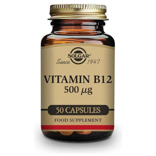 Vitamin B12 500 µg 50 Capsulas | Solgar - Dietetica Ferrer