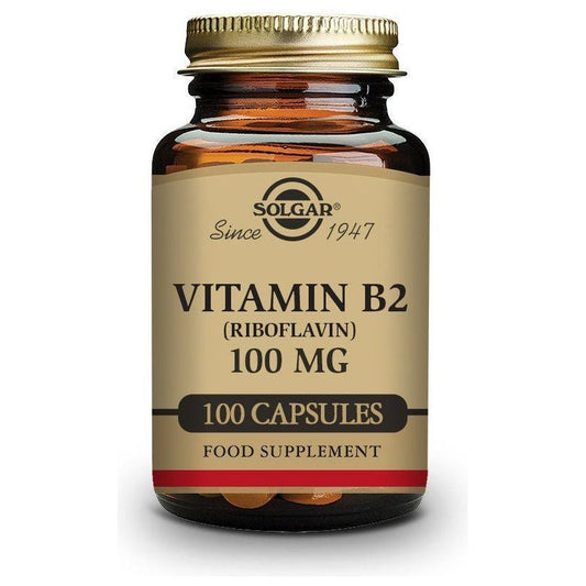 Vitamin B2 100 Mg 100 Capsulas | Solgar - Dietetica Ferrer