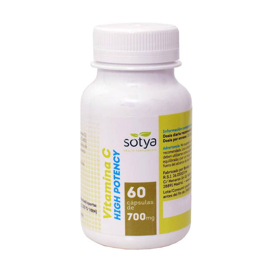 Vitamin C High Potency 700 mg 60 Capsulas | Sotya - Dietetica Ferrer