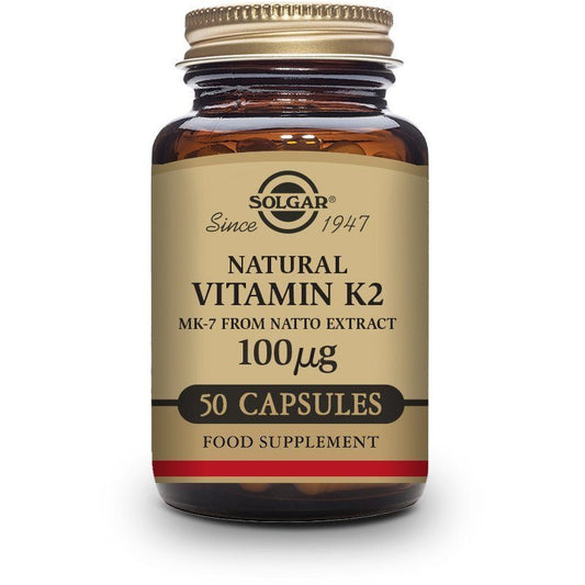 Vitamin K2 100 µg 50 Capsulas | Solgar - Dietetica Ferrer