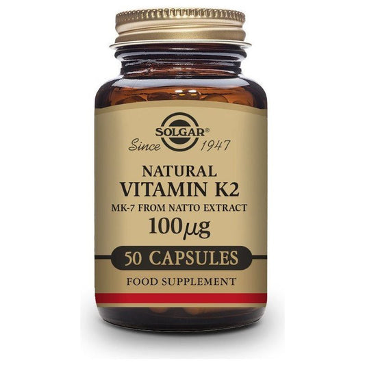 Vitamin K2 100 µg 50 Capsulas | Solgar - Dietetica Ferrer