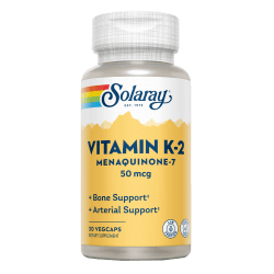Vitamin K2 Menaquinone 7 30 Capsulas | Solaray - Dietetica Ferrer