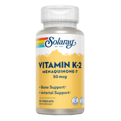 Vitamin K2 Menaquinone 7 30 Capsulas | Solaray - Dietetica Ferrer