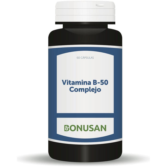 Vitamina B 50 Complejo 60 Capsulas | Bonusan - Dietetica Ferrer