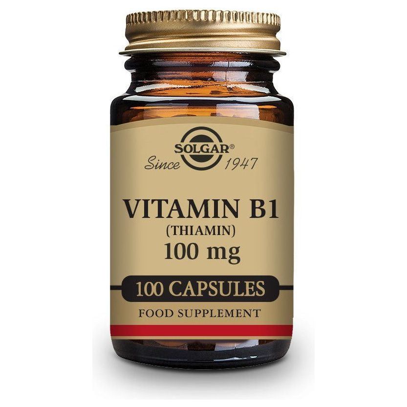Vitamina B1 100 Mg (Tiamina) 100 Capsulas | Solgar - Dietetica Ferrer