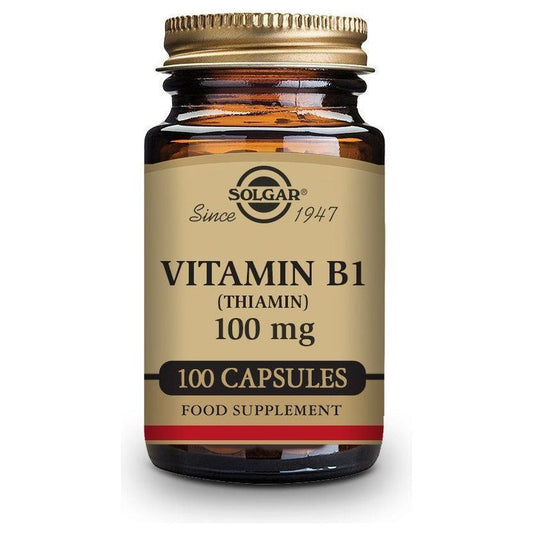 Vitamina B1 100 Mg (Tiamina) 100 Capsulas | Solgar - Dietetica Ferrer