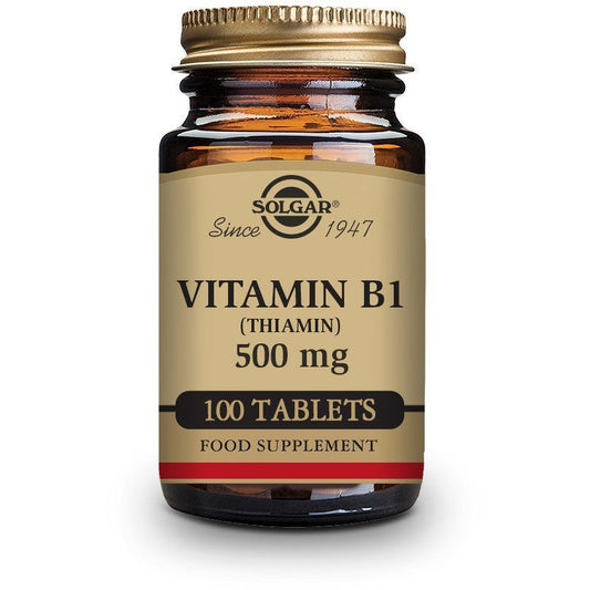 Vitamina B1 500 Mg (Tiamina) 100 Comprimidos | Solgar - Dietetica Ferrer