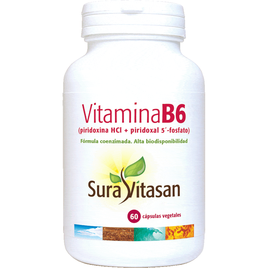 Vitamina B6 60 Capsulas | Sura Vitasan - Dietetica Ferrer