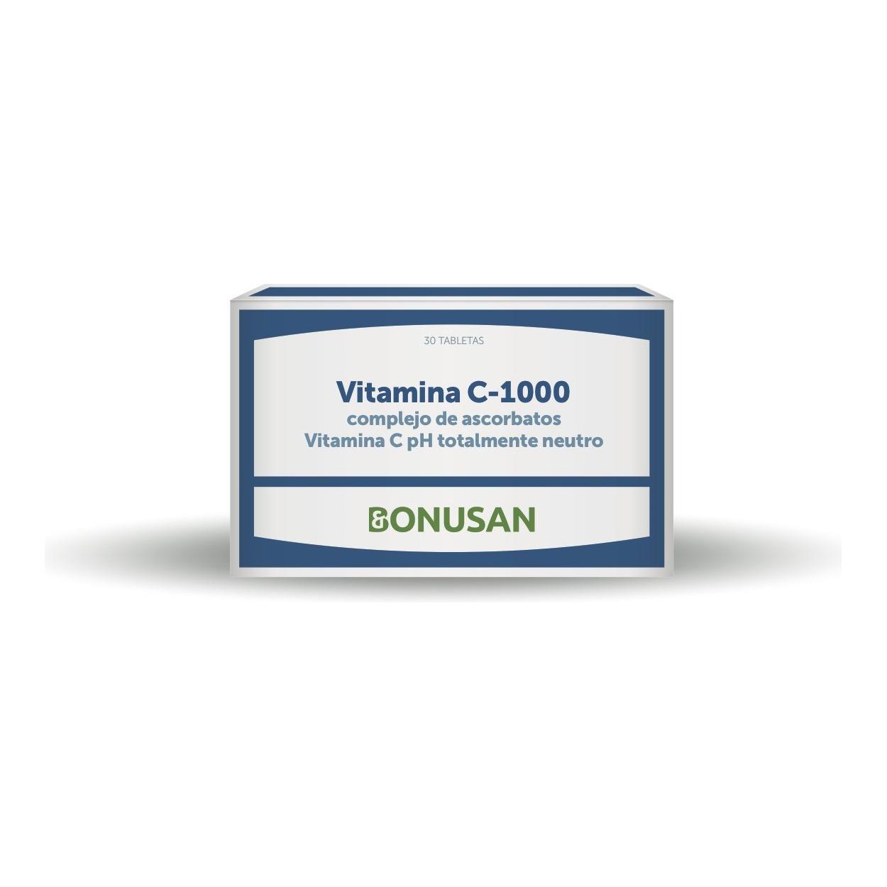 Vitamina C-1000 complejo 30 tabletas | Bonusan - Dietetica Ferrer