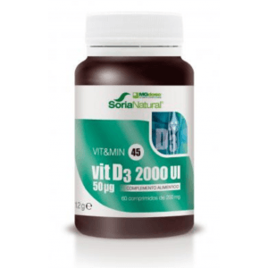 Vitamina D3 2000ui 60 comprimidos | Soria Natural - Dietetica Ferrer