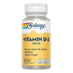 Vitamina D3 400 Iu 120 Perlas | Solaray - Dietetica Ferrer