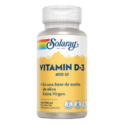 Vitamina D3 400 Iu 120 Perlas | Solaray - Dietetica Ferrer