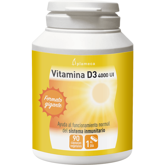 Vitamina D3 4000 Ui 90 Cápsulas | Plameca - Dietetica Ferrer