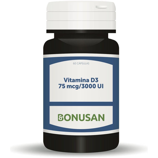 Vitamina D3 75 mcg 3000 UI 60 Capsulas | Bonusan - Dietetica Ferrer