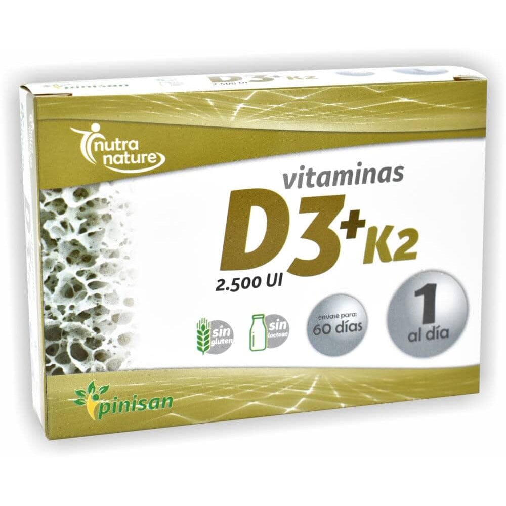 Vitamina D3 K2 60 cápsulas | Pinisan - Dietetica Ferrer