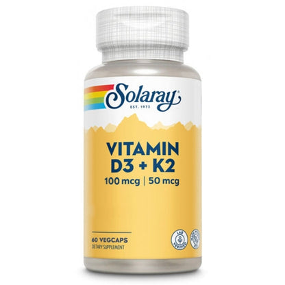Vitamina D3 & K2 Capsulas | Solaray - Dietetica Ferrer