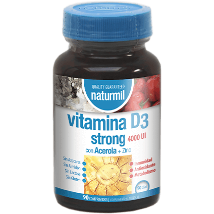 Vitamina D3 Strong 90 Comprimidos | Naturmil - Dietetica Ferrer