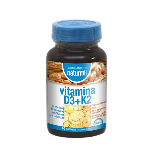 Vitamina D3+K2 60 Comprimidos | Naturmil - Dietetica Ferrer