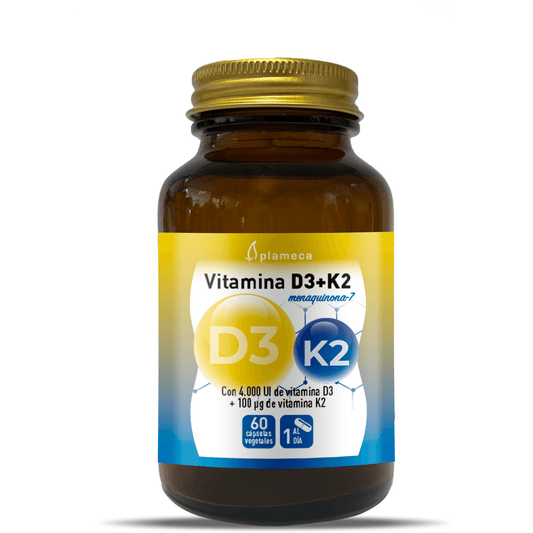 Vitamina D3 K2 60 Cápsulas | Plameca - Dietetica Ferrer