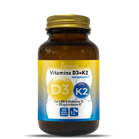 Vitamina D3 K2 60 Cápsulas | Plameca - Dietetica Ferrer