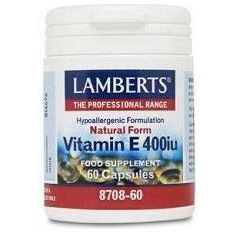 Vitamina E Natural 400UI Capsulas | Lamberts - Dietetica Ferrer