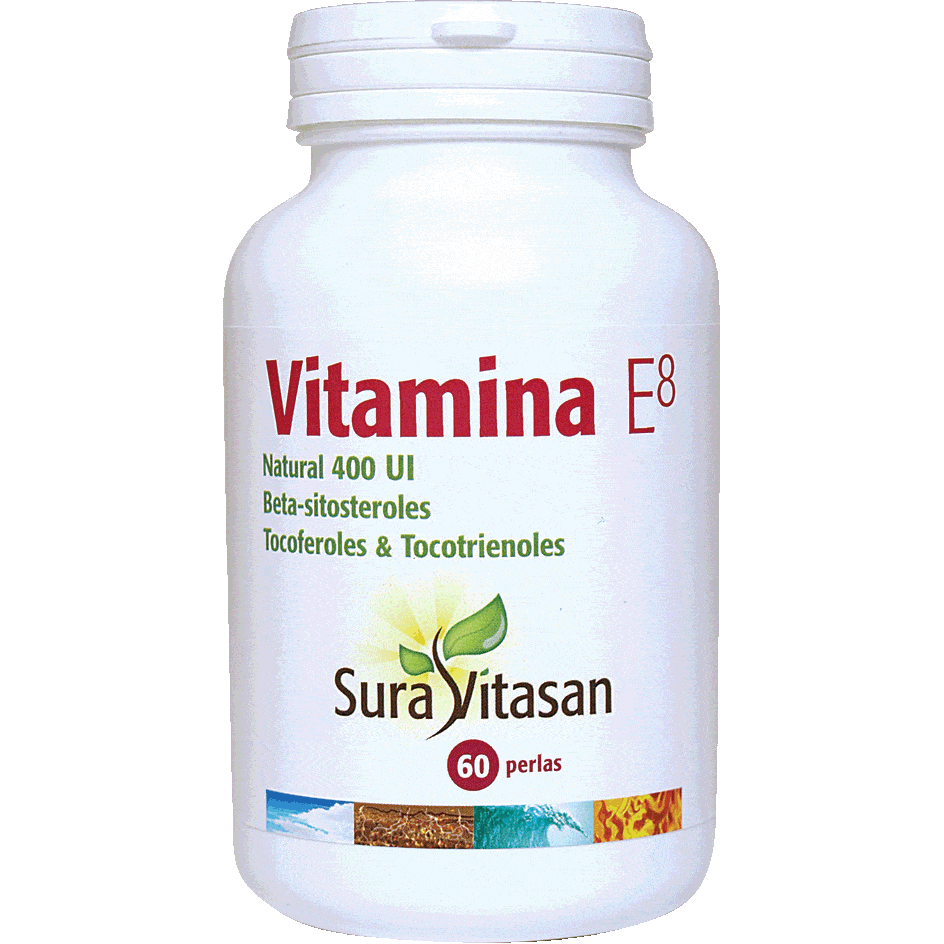Vitamina E8 400 UI 60 Perlas | Sura Vitasan - Dietetica Ferrer