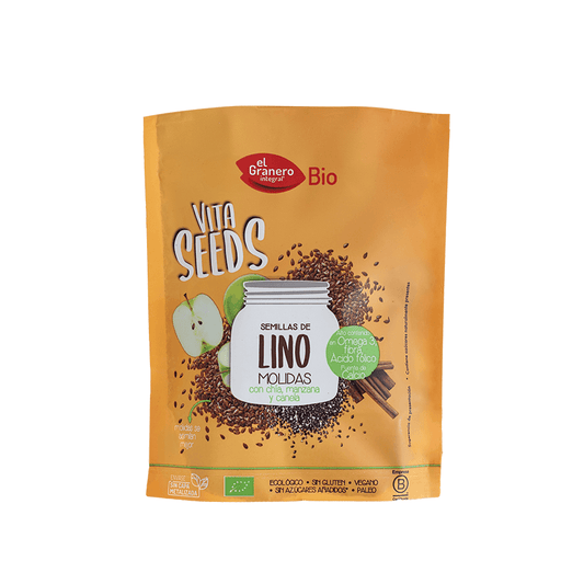 Vitaseeds Semillas De Lino Chía Manzana Canela 200 gr | El Granero Integral - Dietetica Ferrer