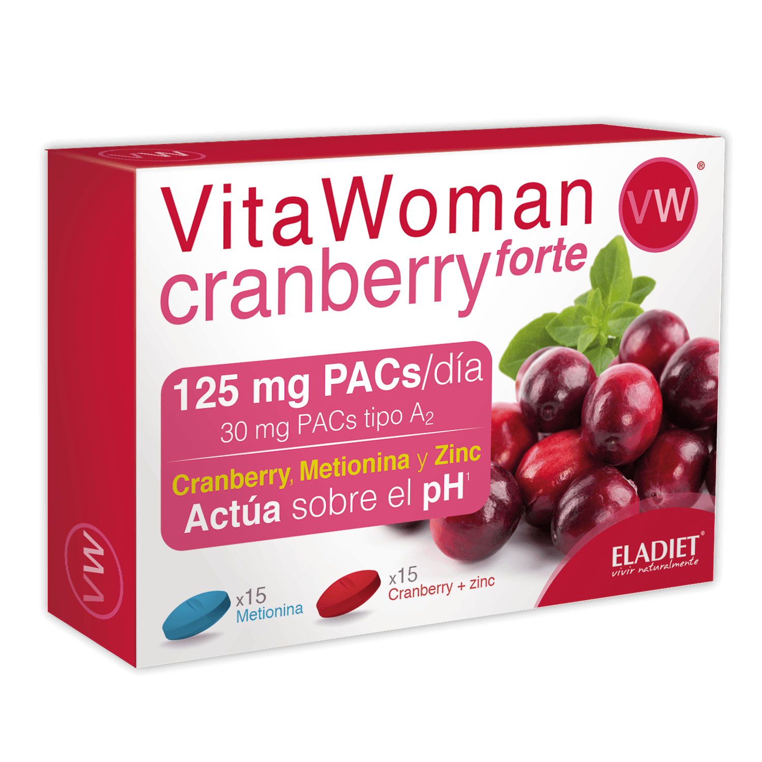 Vitawoman Cranberry Forte 30 Comprimidos | Eladiet - Dietetica Ferrer