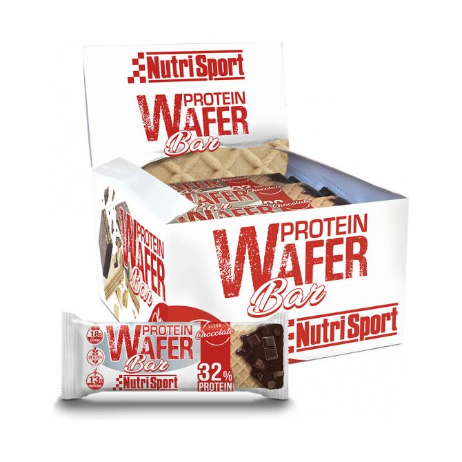 Wafer Bar Chocolate 15 Barritas | Nutrisport - Dietetica Ferrer