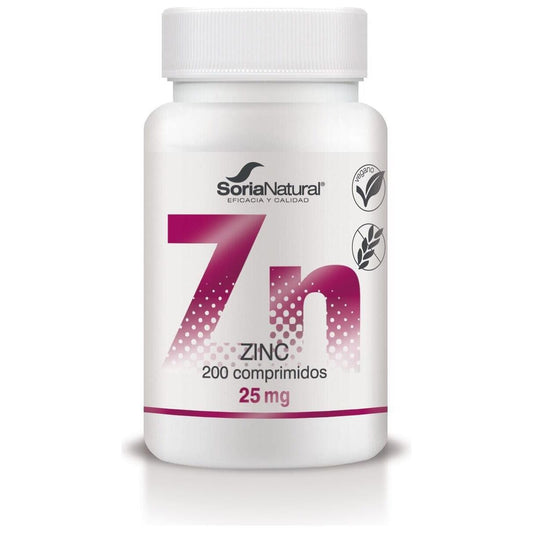 Zinc 200 comprimidos | Soria Natural - Dietetica Ferrer