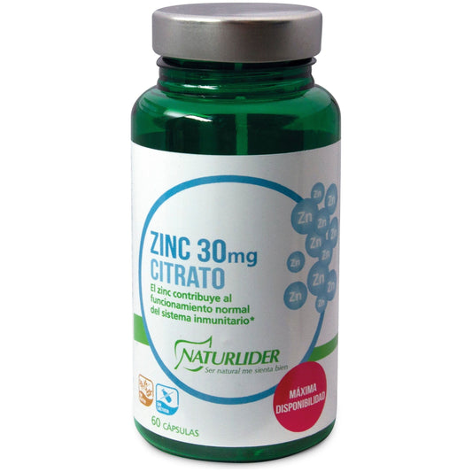 Zinc Citrato 60 cápsulas | Naturlider - Dietetica Ferrer